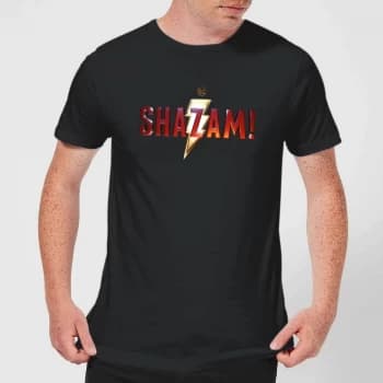 Shazam Logo Mens T-Shirt - Black - 3XL - Black