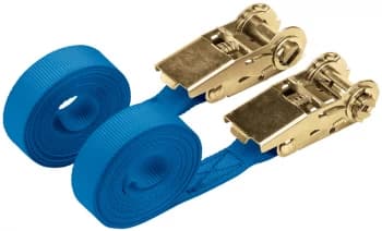 DRAPER 250kg Ratcheting Tie Down Strap Sets (4.5M x 25mm) (2 Piece) 60966