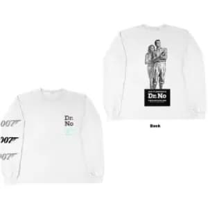 James Bond 007 - Dr No Unisex XX-Large Long Sleeved T-Shirt - White