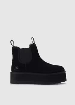 Ugg Womens Neumel Platform Chelsea Boot In Black