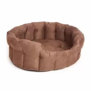 Oval Premium Faux Suede Softee Beds