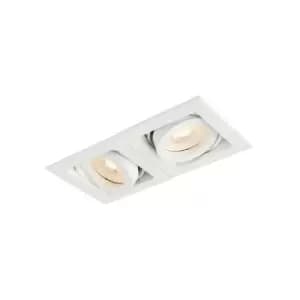 Saxby Lighting - Saxby Xeno - LED Twin Recessed Light Matt White