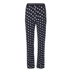 Tommy Hilfiger Polka Dot Print Pants - Blue