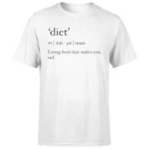 Dictionary Diet Mens T-Shirt - White - 3XL