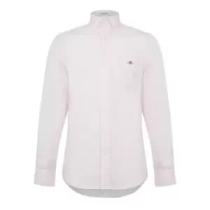 Gant Reg Poplin Banker Shirt College Blu - Pink