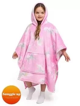 Bedlam Unicorn Pink Fleece Poncho