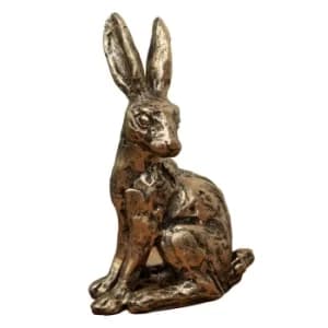 Bronze Finish Resin Hare Ornament