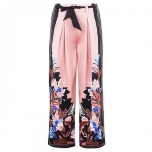 Biba Fan Lily Wide Leg Trousers - Pink