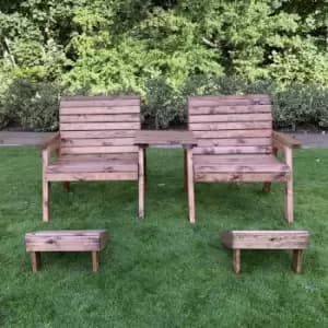 Charles Taylor Grand Twin Straight with Footstools