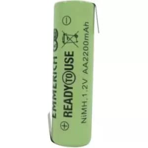 Emmerich ReadyToUse ZLF Non-standard battery (rechargeable) AA Z solder tab NiMH 1.2 V 2200 mAh