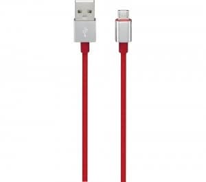 Sandstrom SMCRED17 USB A to Micro USB Cable 1m