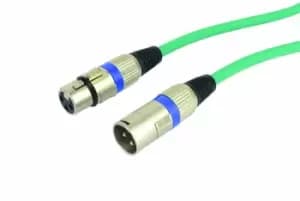 Cobra Balanced XLR Mic Lead 10mGreen
