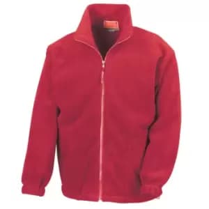 Result Mens Full Zip Active Fleece Anti Pilling Jacket (L) (Red)