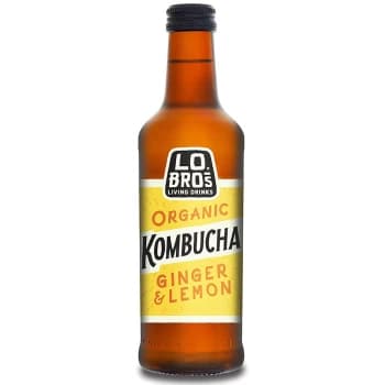 Lo Bros Living Drinks Kombucha Ginger & Lemon 330ml