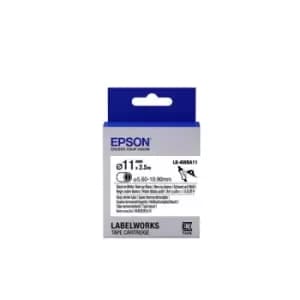Epson LK-6WBA11 Black on White Labelling Tape 11mm x 2.5m