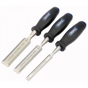 Draper 3 Piece Soft Grip Wood Chisel Set