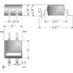 Diode bridge Diotec MYS250 MicroDIL 600 V 0.5 A