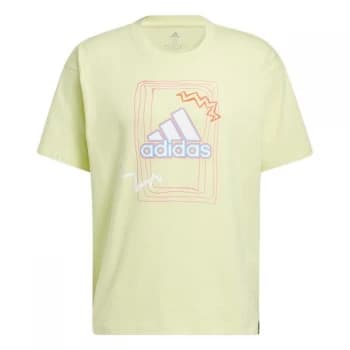adidas Love Unites Graphic T-Shirt (Gender Neutral) Unise - Yellow Tint