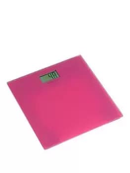 Premier Housewares Pink Glass Bathroom Scales