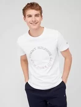 Tommy Hilfiger Monotype Roundle T-Shirt - White Size M Men