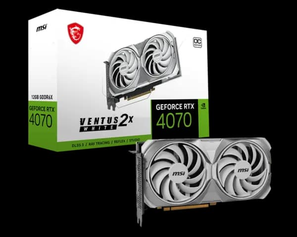 MSI GeForce RTX 4070 VENTUS 2X White 12G OC Graphics Card