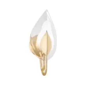 Blossom 1 Light Wall Sconce Gold Leaf