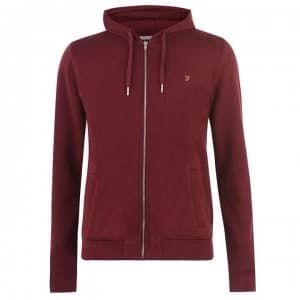 Farah Vintage Hoodie - Red Marl 628