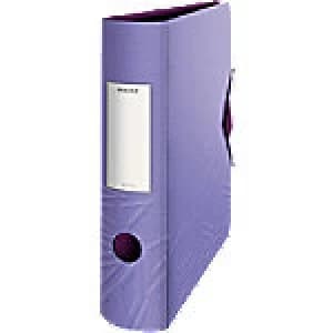 Leitz Urban Chic Lever Arch File 82mm Polypropylene, Polyfoam 2 ring A4 Purple, Dark Red