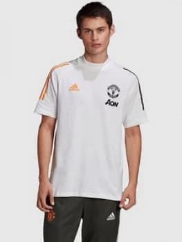 Adidas Mens Manchester United 3 Stripe T-Shirt