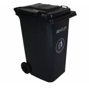 240 Litre Black Wheelie Bin - Weatherproof and durable - Black - Charles Bentley