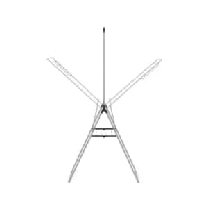 Brabantia Hangon Drying Rack, 25 M With Rod - Metallic Grey