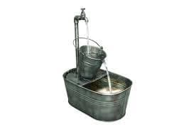 Bermuda Santiago Wateer Feature 26.5x26.5x48cm - Garden & Outdoor