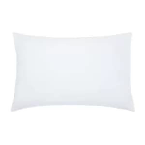 Joules Cotton Percale Plain Dye Pair of Standard Pillowcases, Chalk