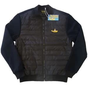 The Beatles - Yellow Submarine Unisex Large Quilted Jacket - Black