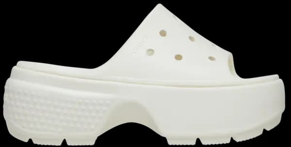Crocs Unisex Stomp Slides Chalk W4/M3