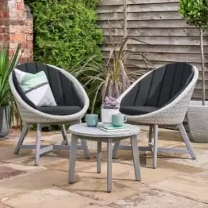 Norfolk Leisure Chedworth Curved Bistro Set - Grey