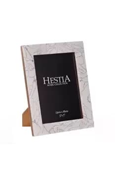 Black & White Stone Finish Photo Frame 5" x 7"
