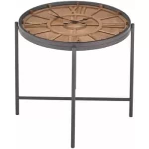Trinity Round Clock Side Table - Premier Housewares