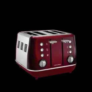 Morphy Richards Evoke Red 240111 4 Slice Toaster