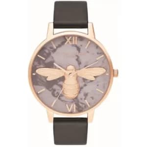 Ladies Olivia Burton 3D Bee Marble Watch