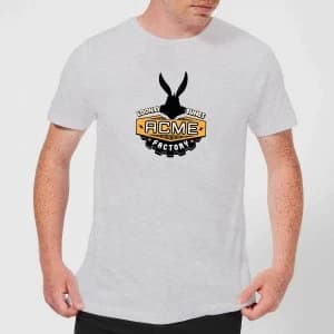 Looney Tunes ACME Logo Mens T-Shirt - Grey - XS - Grey