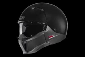 HJC i20 Solid Black / Semi Flat Titanium Jet Helmet M