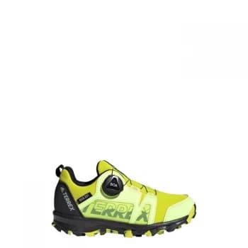 adidas Terrex Agravic Boa RAIN. RDY Hiking Shoes Kids - Acid Yellow / Core Black / Hi