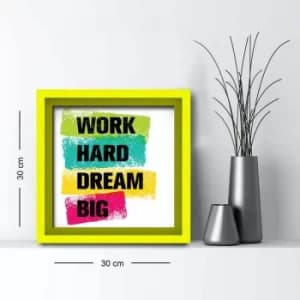 3030AHS-019 Multicolor Decorative Framed MDF Painting