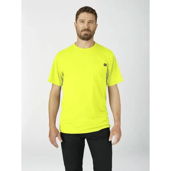 Dickies Mens Pro T Shirt DP1002YBL Colour: Yellow / Black