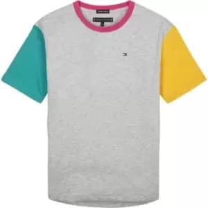 Tommy Hilfiger Boys Colourblock T-Shirt - Grey