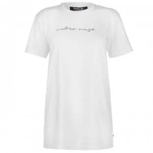 Firetrap Blackseal Maia T Shirt - White Modern W