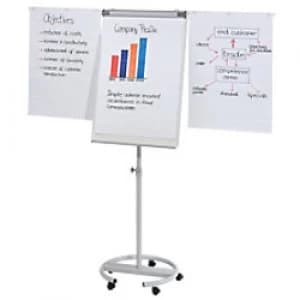 Franken Freestanding Flipchart Easel with Adjustable Height ECO Mobil 68 x 105cm Grey