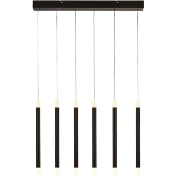 Searchlight Lighting - Searchlight Wands 6 Light LED Bar Pendant Black 2700K