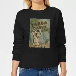 The Flintstones Yabba Dabba Doo! Womens Sweatshirt - Black - L - Black
